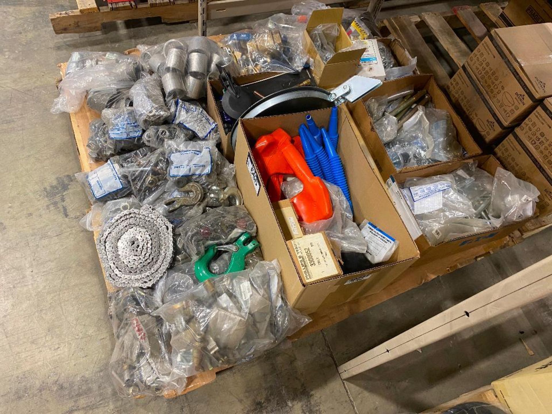 Pallet of Asst. Hooks, Chain, Fittings, Valves, etc. - Image 3 of 3