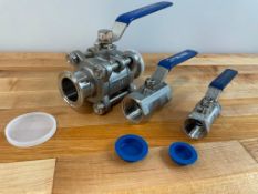 Misc Ball Valves - Lot of 3