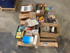Pallet of Asst. Chelsea PTO, Compressor Motor, Bearings, Switches, etc.