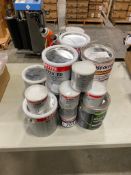 Lot of Asst. Rubber Coating, Primer, Paint, Grease, Lube, etc.