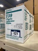 Lot of (3) Cases of #739 Plastic Adhesive Cartridges