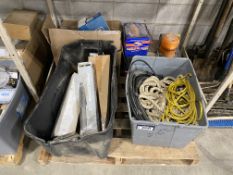 Pallet of Asst. Stabilizers, Delco Remy Starter, Safety Beacon, Brake, etc.