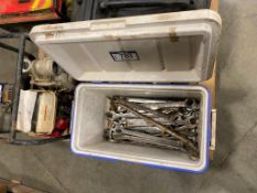 Lot of Asst. Wrenches, w/ Cooler