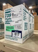 Lot of (3) Cases of #739 Plastic Adhesive Cartridges
