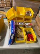 Lot of Asst. Parts Bins, Cutting Tips, Markers, etc.