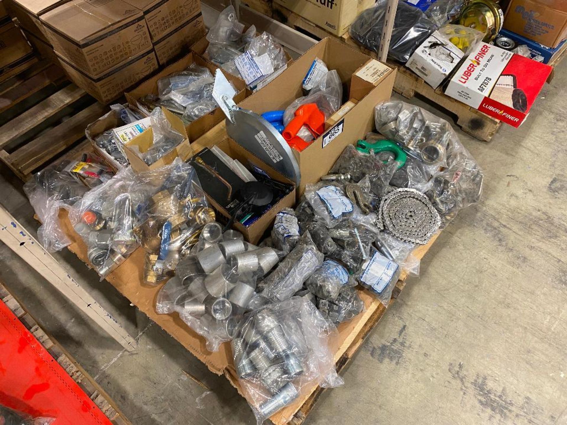 Pallet of Asst. Hooks, Chain, Fittings, Valves, etc. - Image 2 of 3