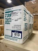 Lot of (3) Cases of #739 Plastic Adhesive Cartridges