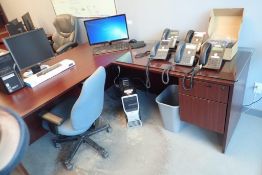 L-Shaped Desk w/ Task Chair.