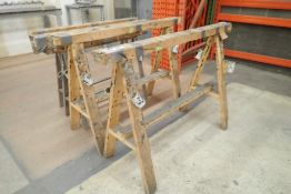 Lot of 8 Sawhorses.