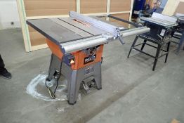 Ridgid R4512 10" Contractors Table Saw w/ Casters.