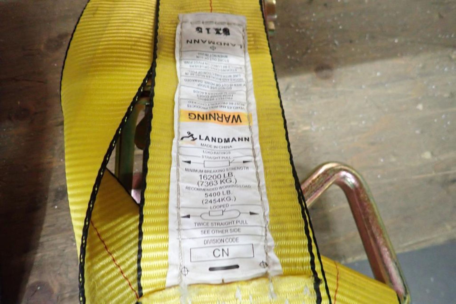 Landmann 5,400lbs Capacity Ratchet Strap- NEW, UNUSED. - Image 2 of 2