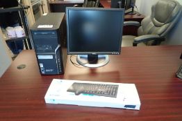 Acer Desktop Computer w/ Flatscreen Monitor, Mouse, Keyboard, HP Color Laserjet 1600 Printer and HP