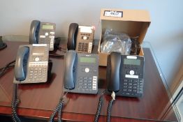 Lot of 6 SNOM 710 Telephone Handsets.