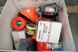 Lot of Safety Helmets, Face Masks, Ear Plugs, Safety Vests, Etc.