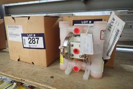 Lot of 2 Lincoln M.025/PPPD/WF/TF/P Diaphragm Pumps- NEW, UNUSED.