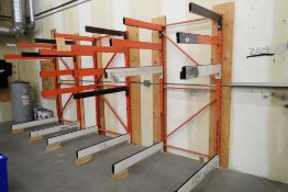 Lot of 3 Sections 4'x8' Cantilever Racking.