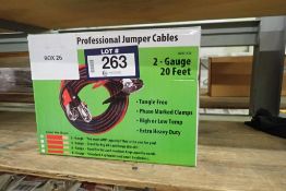 Uriah 2-Gauge 20' Professional Jumper Cables- NEW, UNUSED.