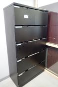 Lateral 4-Drawer 2-Door File Cabinet.