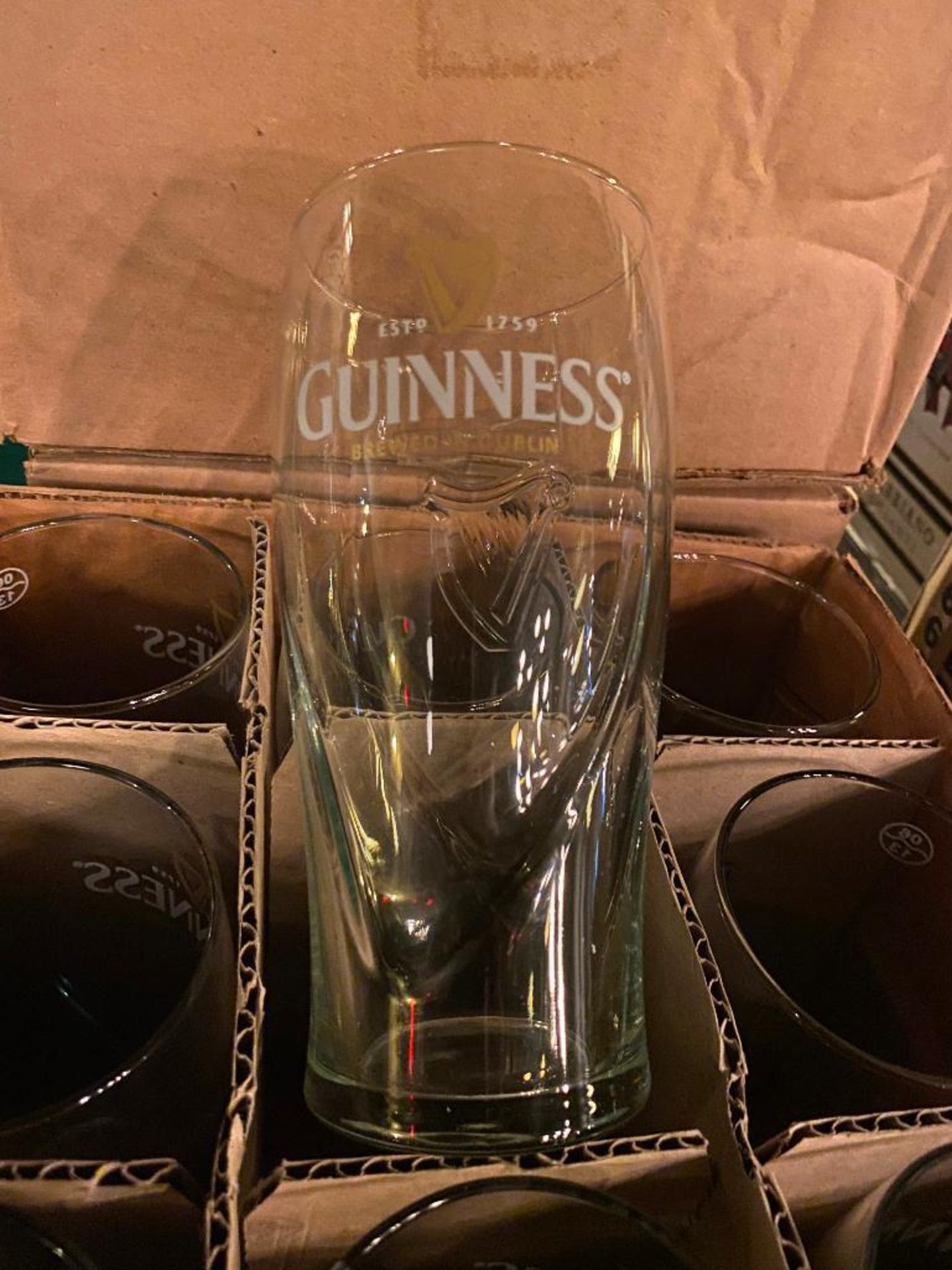 LOT OF (4) BOXES OF GUINNESS GLASSES - Image 3 of 3