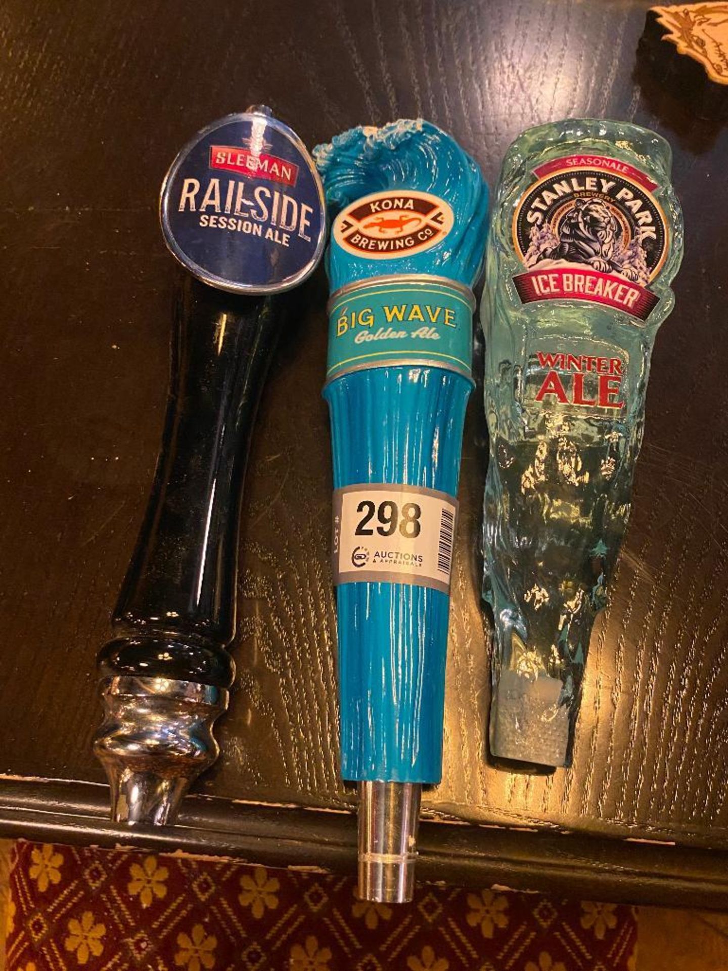 LOT OF (3) ASSORTED BEER TAPS