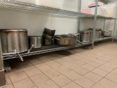 LARGE LOT OF ASSORTED SIZE SAUCE & STOCK POTS
