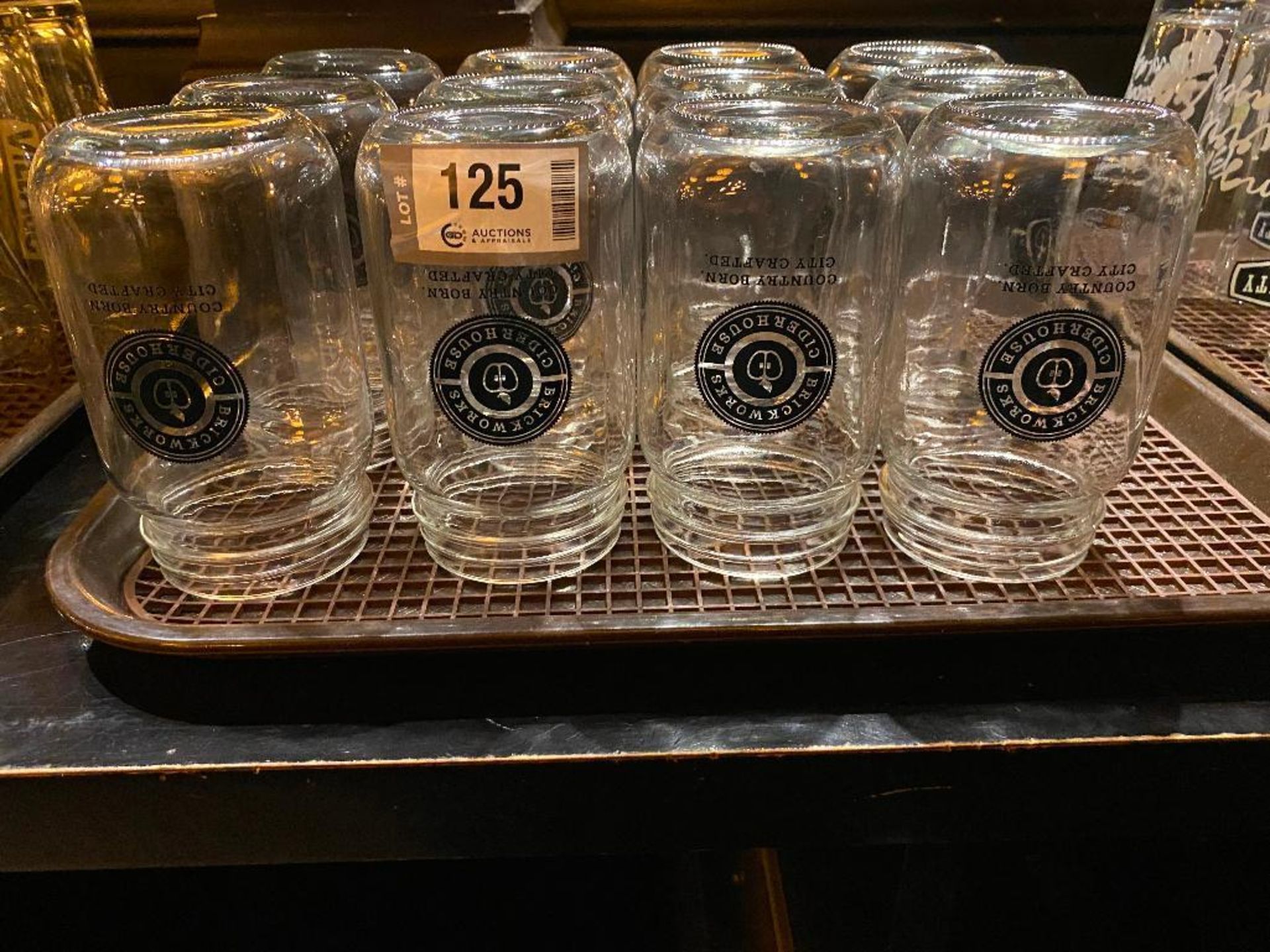 LOT OF (12) BRICKWORKS CIDERHOUSE MASON JAR GLASSES - Image 2 of 2