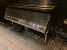 PERLICK STAINLESS STEEL ICE BIN WITH SINGLE SPEED RAIL - NOTE: REQUIRES DISCONNECT, PLEASE INSPECT