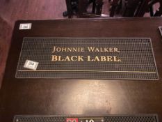 23" X 7.5" JOHHNY WALKER BLACK LABEL BAR SPILL MAT