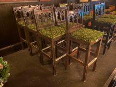 LOT OF (7) BAR STOOLS WITH BACKREST