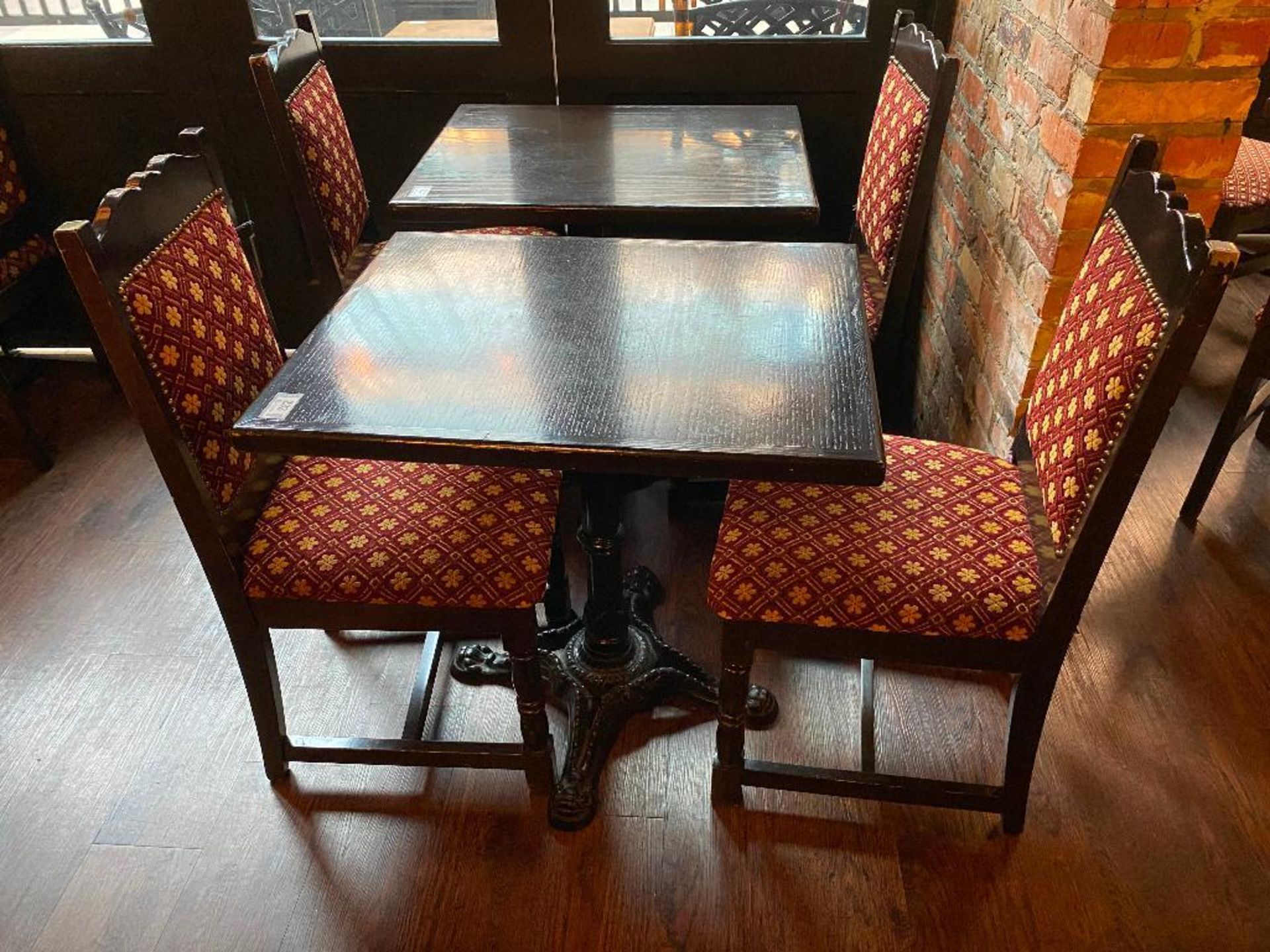 30" X 24" WOOD TOP TABLE WITH 2 CHAIRS - 30" X 24" X 29.5" - Image 2 of 2