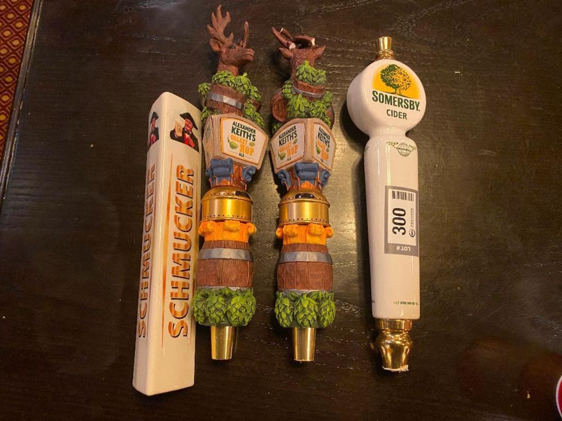 LOT OF (4) ASSORTED BEER TAPS