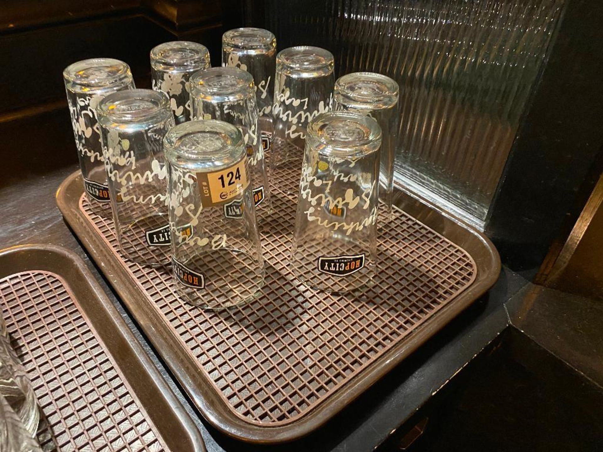 LOT OF (9) HOP CITY BREWING CO GLASSES