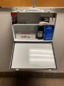 WALL MOUNTED FIRST AID KIT - NOTE: REQUIRES REMOVAL FROM WALL, PLEASE INSPECT