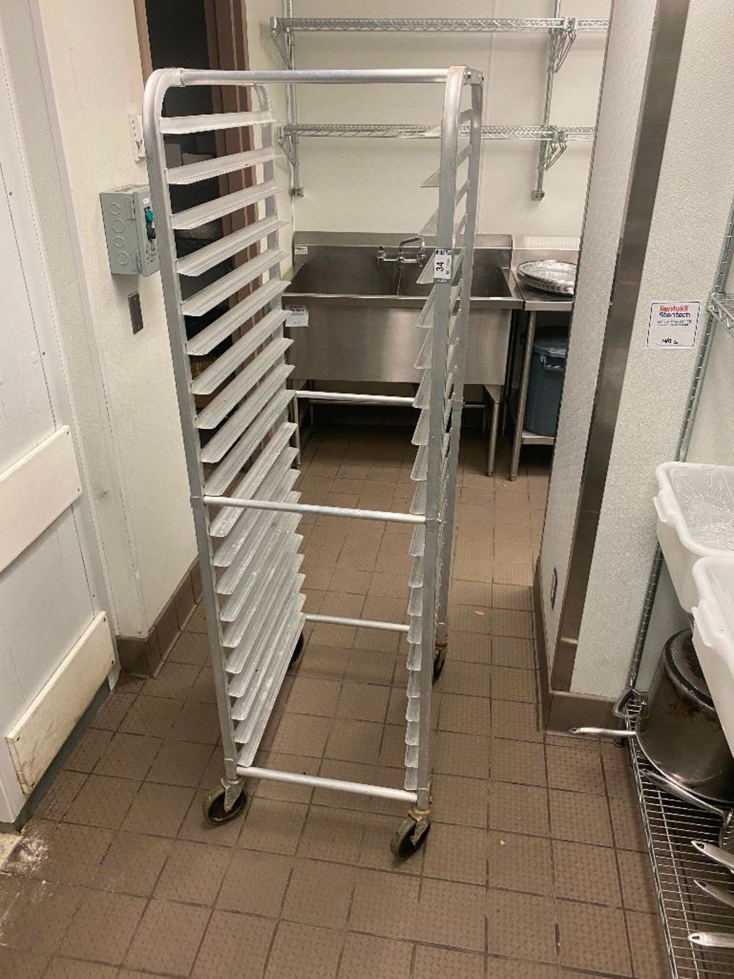 20 TIER ALUMINUM BUN PAN RACK