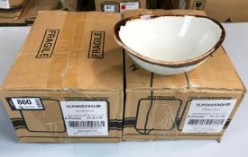 2 CASES OF DUDSON HARVEST NATURAL DEEP BOWL 6.75" - 6/CASES, MADE IN ENGLAND