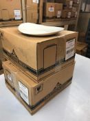 2 CASES OF DUDSON GEOMETRIX TEAR DROP PLATE 11" - 12/CASE, MADE IN ENGLAND