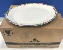 DUDSON PALETTE OVAL PLATTER 12.5" - 12/CASE, MADE IN ENGLAND