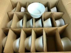 DUDSON PRECISION WHITE BOWL 4" - 36/CASE, MADE IN ENGLAND