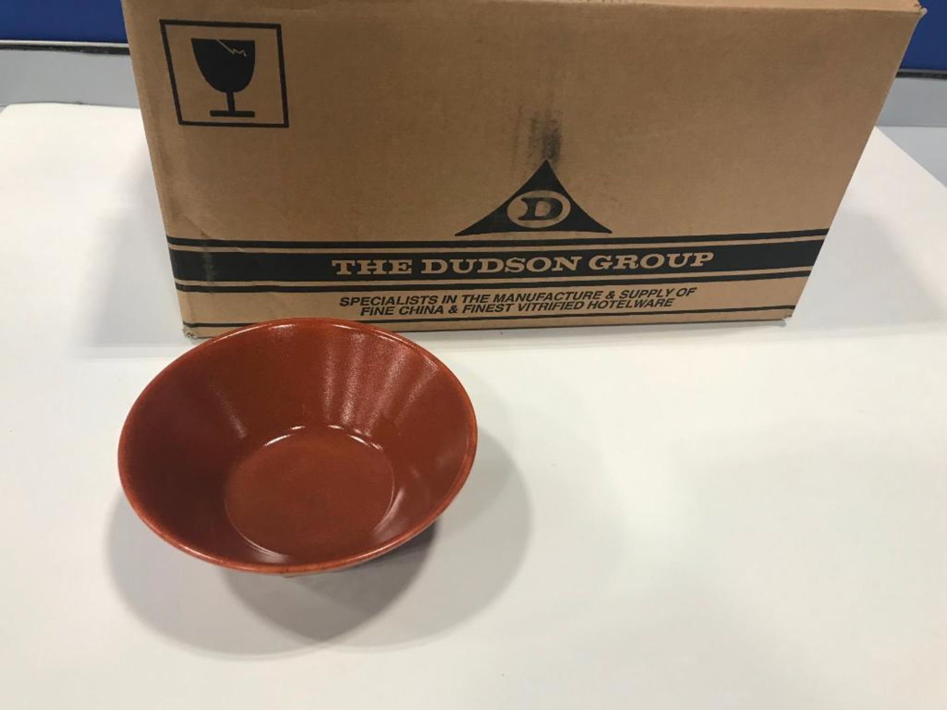 DUDSON TERRACOTTA DOT EMBOSSED 11 OZ BOWL - 36/CASE, MADE IN ENGLAND - Image 3 of 6
