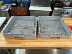 CAMBRO FR258 FLATWARE DISHWASHER RACKS - LOT OF 2