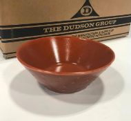 DUDSON TERRACOTTA DOT EMBOSSED 11 OZ BOWL - 36/CASE, MADE IN ENGLAND
