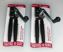 SWING-A-WAY EASY CRANK CAN OPENER, FOCUS 6090 - LOT OF 2 - NEW