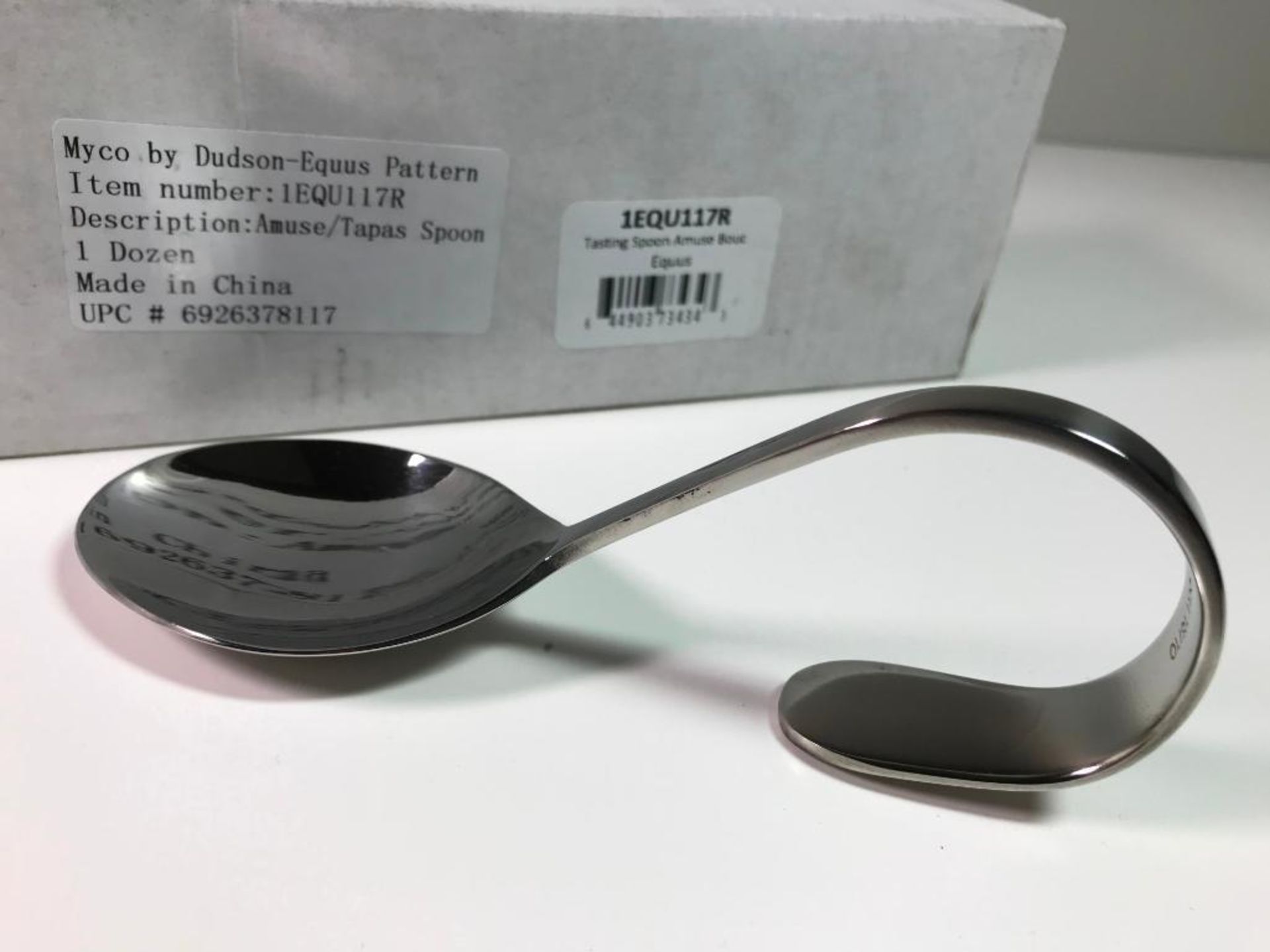 DUDSON EQUUS 5.25" TASTING SPOON - 12/CASE - NEW - Image 3 of 4