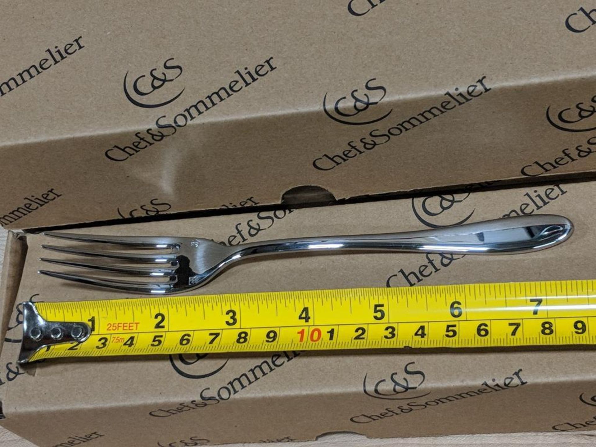 CHEF & SOMMELIER "LAZZO" T4712 - EXTRA HEAVY WEIGHT FISH FORKS - CASE OF 36 - NEW - Image 3 of 3