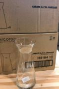 2 CASES OF ARCOROC H4164 CASCADE 25 OZ DECANTER - LOT OF 12 - NEW