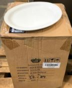 10" OVAL NARROW RIM PLATTER, JOHNSON ROSE 90028, CASE OF 36 - NEW