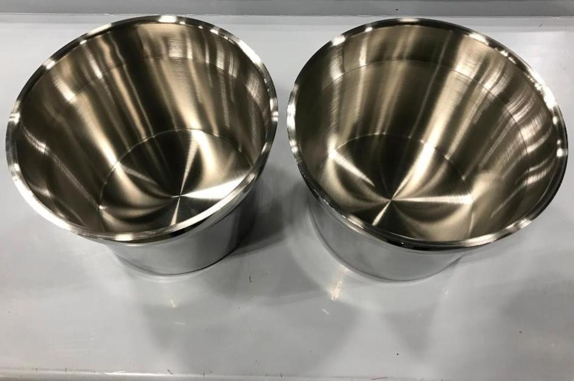 10.5" ROUND STAINLESS STEEL INSERT, ECONOMY 75810 - LOT OF 2 - NEW - Image 2 of 3