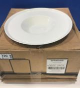 DUDSON PRECISION WHITE DEEP 11.75" PLATE WITH LIP - 12/CASE, MADE IN ENGLAND