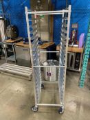 20 SLIDE ALUMINUM SHEET PAN RACK ON CASTERS