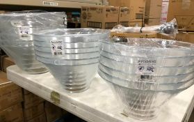 18 SEASONS BAR CLEAR GLASS BOWLS - ARCOROC - NEW